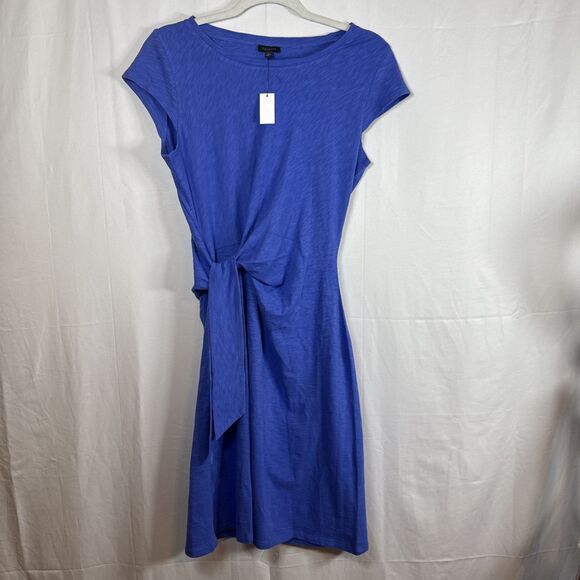 Talbots Dresses & Skirts - Talbots Cap Sleeve T Shirt Blue Dress Size Small NWT